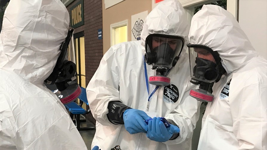 Hazardous material evidence collection training at the CDP